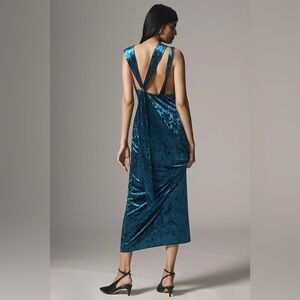 NWT Size 8 - Significant Other Kaja Stretch Velvet Maxi Dress (NWT US$ 278)